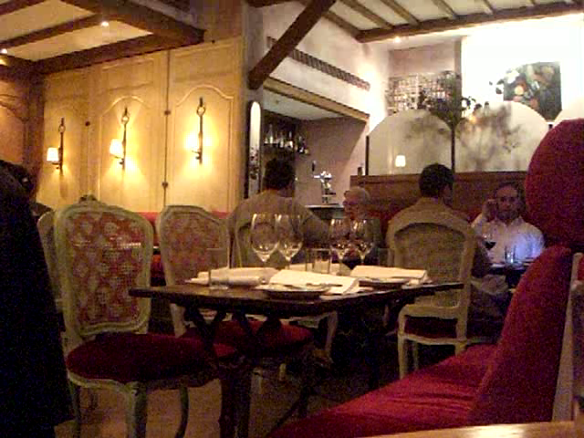 Inviting restaurant dining room with warm ambiance