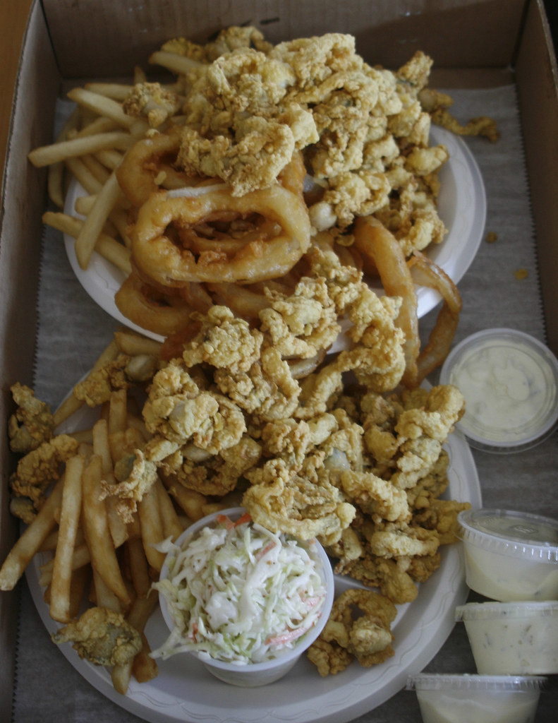 New England fried clams and seafood comfort food specialty